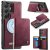 CaseMe Samsung Galaxy S26 Ultra Detachable Magnetic Wallet Case with RFID Blocking & Wireless Charging - Red