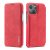 LC.IMEEKE iPhone 13 Mini Wallet Card Slot Magnetic Case Red