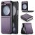 CaseMe Samsung Galaxy Z Flip5 Litchi skin PU Leather Case Purple
