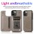 Mandala Embossed iPhone 12 Pro Max Case with Card Holder Gray