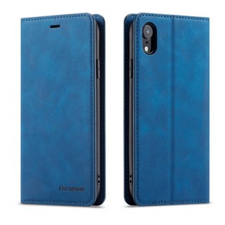 Forwenw iPhone XR Wallet Kickstand Magnetic Case Blue