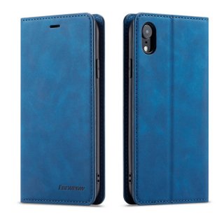 Forwenw iPhone XR Wallet Kickstand Magnetic Case Blue