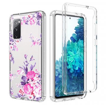 Samsung Galaxy S20 FE Clear Bumper TPU Rose Flowers Case