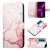 Marble Pattern Motorola Edge 20 Wallet Case Rose Gold