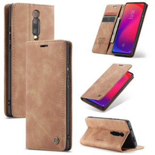 CaseMe Xiaomi Redmi K20 Pro Wallet Magnetic Flip Case Brown