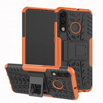 Huawei P30 Lite Hybrid Rugged PC + TPU Kickstand Case Orange