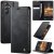 CaseMe Samsung Galaxy S23 FE Magnetic Wallet Case with RFID Blocking Black