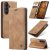 CaseMe Samsung Galaxy S26 Plus Wallet Magnetic Suede Leather Case Brown