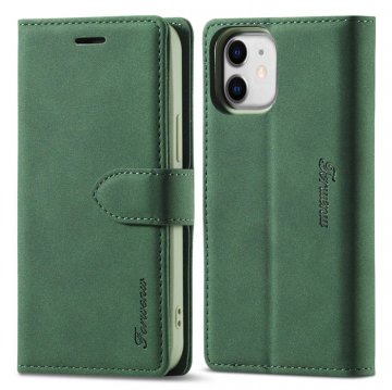 Forwenw iPhone 12 Mini Wallet Magnetic Kickstand Case Green
