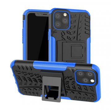 Hybrid Rugged iPhone 11 Pro Kickstand Shockproof Case Blue