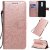 OnePlus 8 Embossed Sunflower Wallet Stand Case Rose Gold