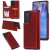 Samsung Galaxy Note 20 Embossed Wallet Magnetic Stand Case Red