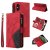 iPhone X/XS Zipper Wallet Magnetic Stand Case Red