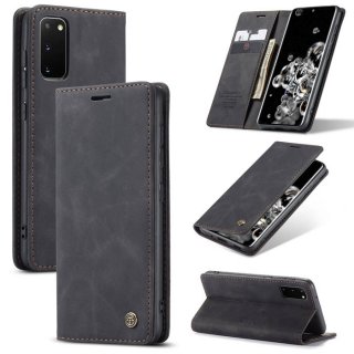 CaseMe Samsung Galaxy S20 Wallet Kickstand Magnetic Case Black