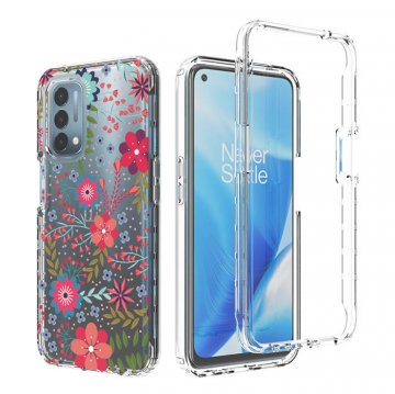 OnePlus Nord N200 5G Clear Bumper TPU Floral Prints Case