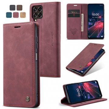 CaseMe Samsung Galaxy M53 Wallet Magnetic Case Red