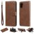 Samsung Galaxy A31 Wallet Detachable 2 in 1 Stand Case Brown