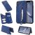 iPhone XS Max Wallet Magnetic Kickstand Shockproof Cover Blue