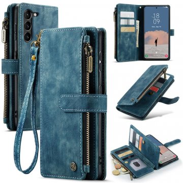 CaseMe Samsung Galaxy S23 Plus Wallet Kickstand Case Blue