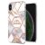iPhone X/XS Flower Pattern Marble Electroplating TPU Case Crown