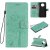 Xiaomi Mi 10T Lite Embossed Tree Cat Butterfly Wallet Stand Case Green