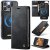 CaseMe iPhone 16 Pro Max 2-in-1 Magnetic Wallet Case – Wireless Charging & RFID Blocking Black