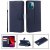 iPhone 13 Wallet Kickstand Magnetic Case Dark Blue