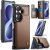 CaseMe Samsung Galaxy Z Fold8 Ultra RFID Blocking Card Holder Case with Kickstand Brown