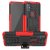 OnePlus Nord N10 5G Hybrid Rugged PC + TPU Kickstand Case Red