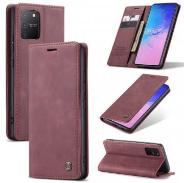 CaseMe Samsung Galaxy A91/S10 Lite Wallet Kickstand Case Red