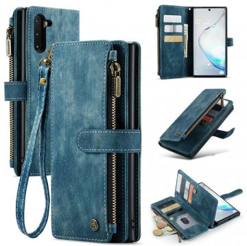 CaseMe Samsung Galaxy Note 10 Wallet kickstand Case Blue