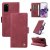 YIKATU Samsung Galaxy S20 Plus Skin-touch Wallet Kickstand Case Wine Red