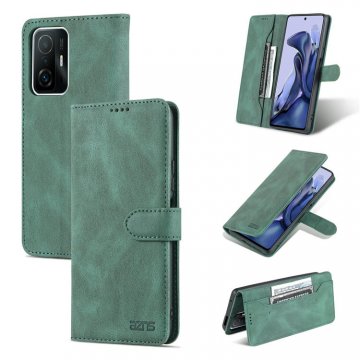 AZNS Xiaomi 11T/11T Pro Wallet Magnetic Kickstand Case Green