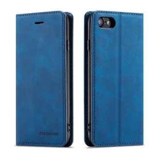 Forwenw iPhone 7/8/SE 2020 Wallet Kickstand Magnetic Case Blue