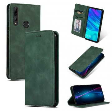 Huawei P Smart 2019 Magnetic Flip Wallet Stand Case Green