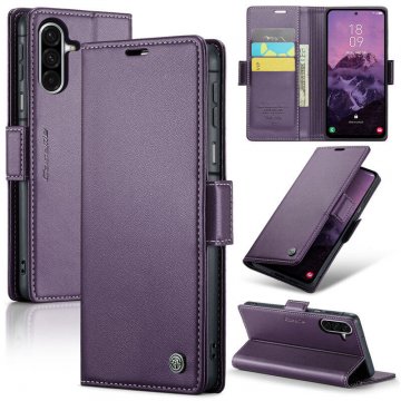 CaseMe Samsung Galaxy A17 Wallet RFID Blocking Magnetic Buckle Case Purple