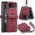 Autspace Samsung Galaxy Z Flip4 5G Case with Hand Strap Red