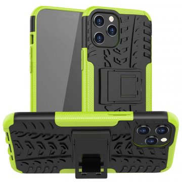 iPhone 12/12 Pro Hybrid Rugged PC + TPU Kickstand Case Green