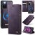 CaseMe Samsung Galaxy S20 2-in-1 Magnetic Wallet Case – Wireless Charging & RFID Blocking Purple