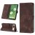 Skin-friendly Google Pixel 7 Wallet Stand Case with Wrist Strap Coffee