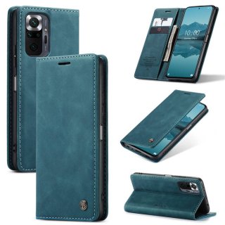 CaseMe Xiaomi Redmi Note 10 Pro/Note 10 Pro Max Wallet Stand Case Blue