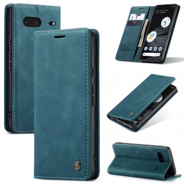 CaseMe Google Pixel 7 Wallet Kickstand Magnetic Case Blue
