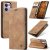 CaseMe OPPO Reno13 F 4G/5G Wallet Magnetic Suede Leather Case Brown