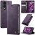 CaseMe Samsung Galaxy S25 Edge Magnetic Wallet Case with RFID Blocking Purple