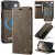 CaseMe iPhone Air 2-in-1 Magnetic Wallet Case – Wireless Charging & RFID Blocking Coffee