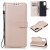 Samsung Galaxy S20 Wallet Kickstand Magnetic PU Leather Case Rose Gold