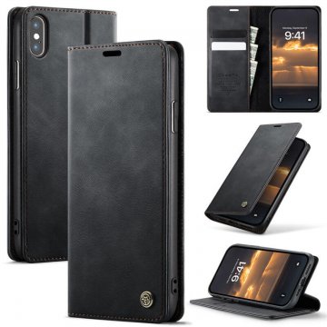 CaseMe iPhone XS Max Magnetic Wallet Case with RFID Blocking Black