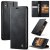CaseMe iPhone XS Max Magnetic Wallet Case with RFID Blocking Black