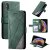 iPhone XS/X Wallet Splicing Kickstand PU Leather Case Green