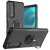 Sony Xperia 5 III Hybrid Rugged Ring Kickstand Case Black